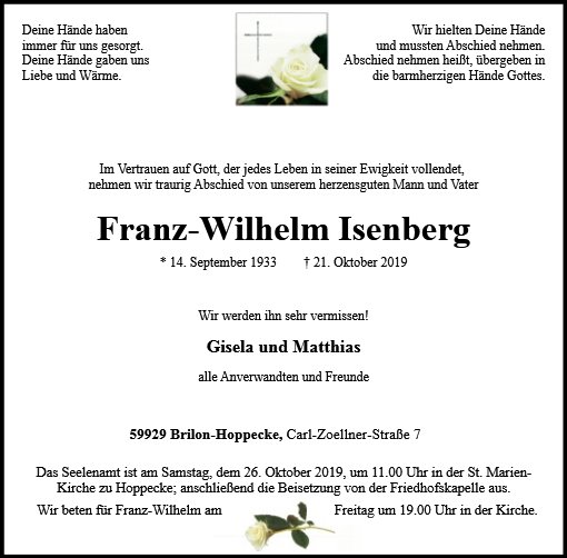 Franz-Wilhelm Isenberg