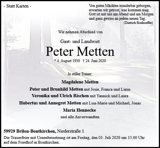 Peter Metten