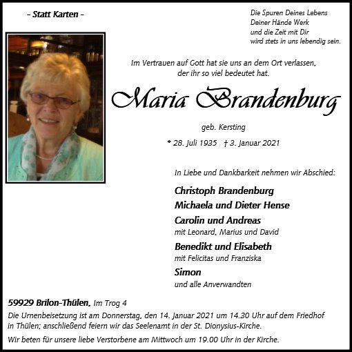 Maria Brandenburg
