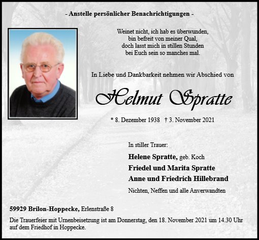 Helmuth Spratte