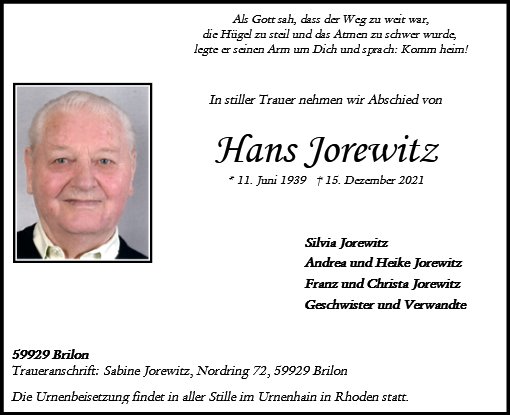 Hans Jorewitz