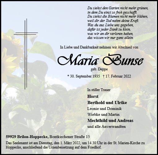 Maria Bunse