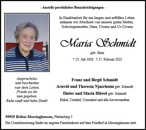 Maria Schmidt