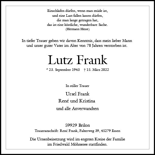 Lutz Frank