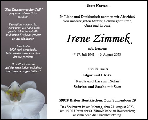 Irene Zimmek
