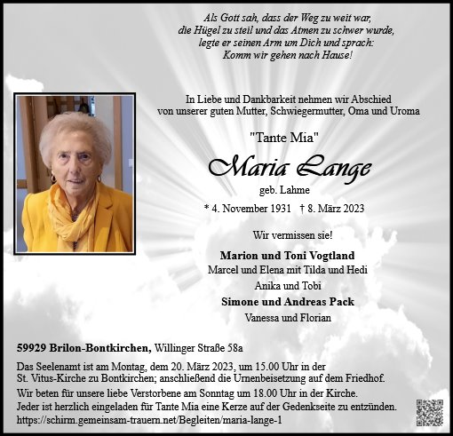 Maria Lange