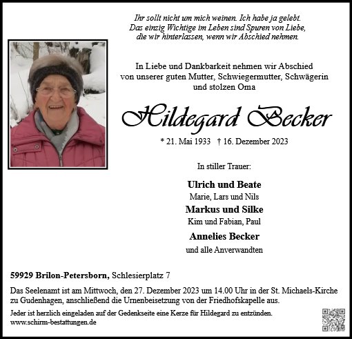 Hildegard Becker