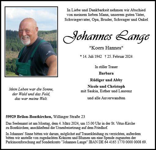 Johannes Lange