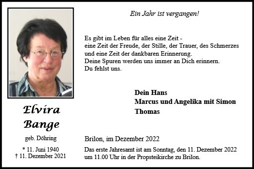 Elvira Bange