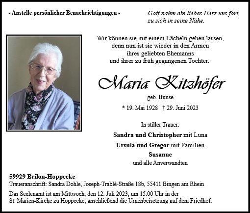 Maria Kitzhöfer