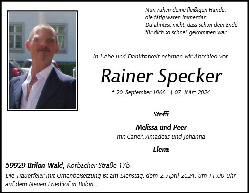 Rainer Specker