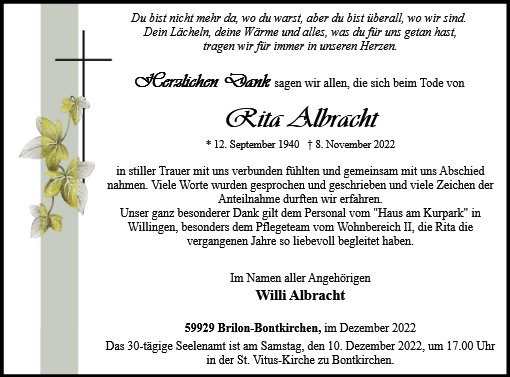 Rita Albracht