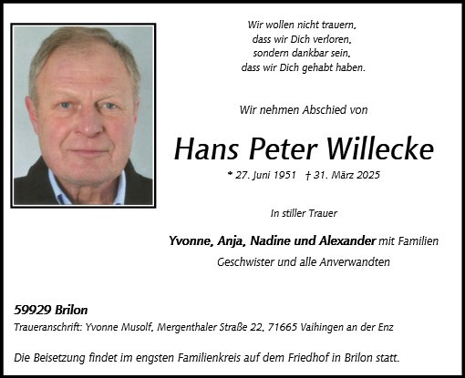 Hans Peter Willecke