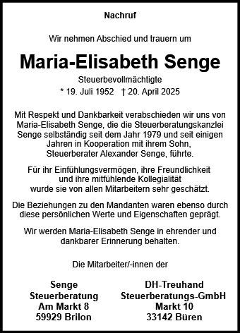 Marlis Senge
