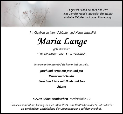 Maria Lange