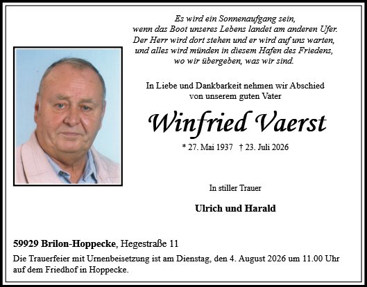 Winfried Vaerst