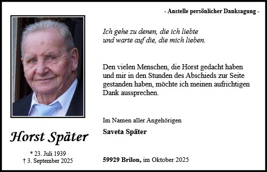 Horst Später
