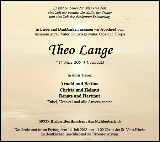 Theodor Lange