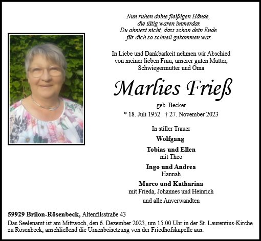 Marlies Frieß