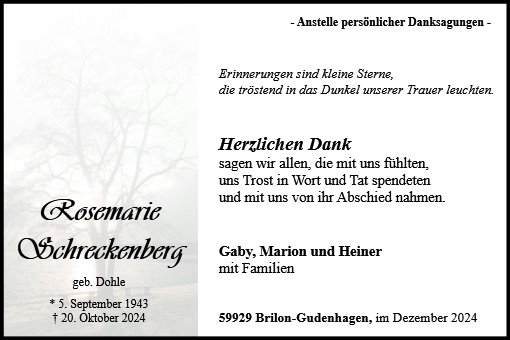 Rosemarie Schreckenberg