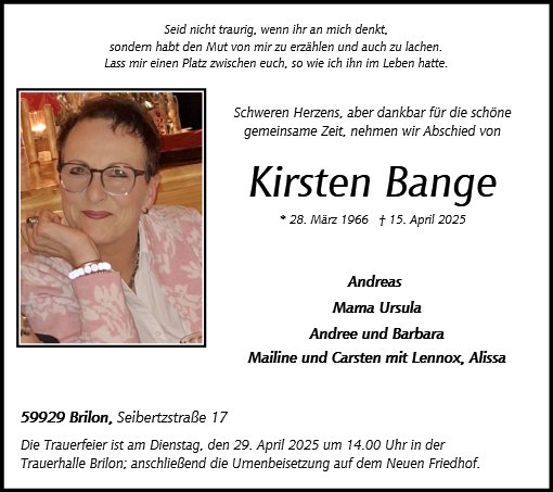 Kirsten Bange