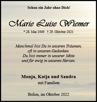 Marie Luise Wiemer
