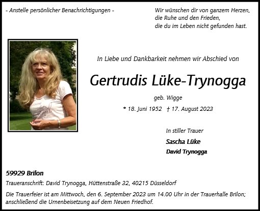 Gertrudis Lüke-Trynogga