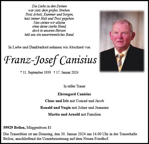 Franz Josef Canisius