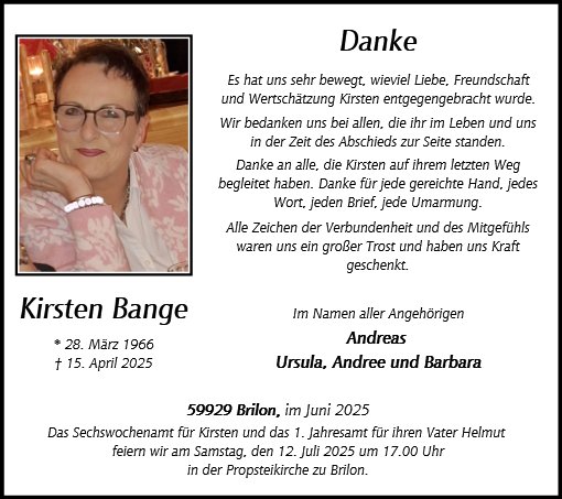 Kirsten Bange