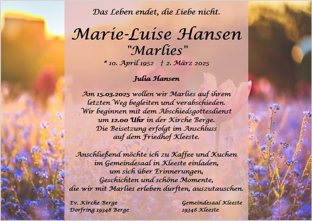 Marie-Luise Hansen