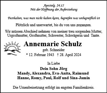 Annemarie Schulz 