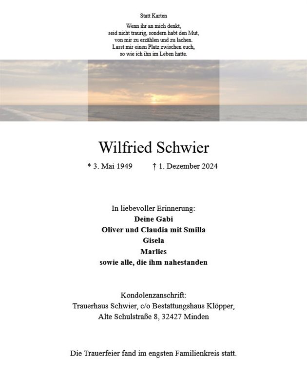 Wilfried Schwier