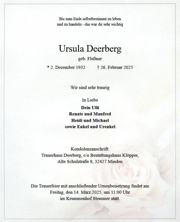 Ursula Deerberg