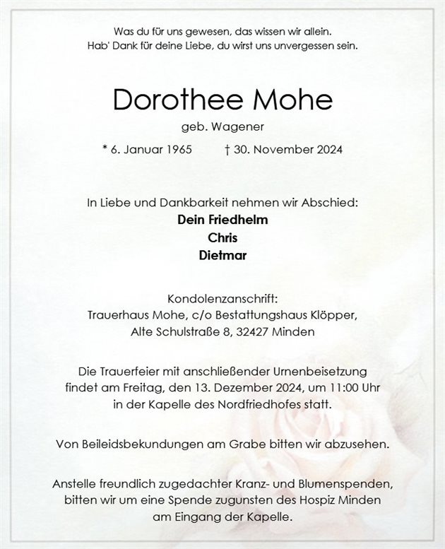 Dorothee Mohe