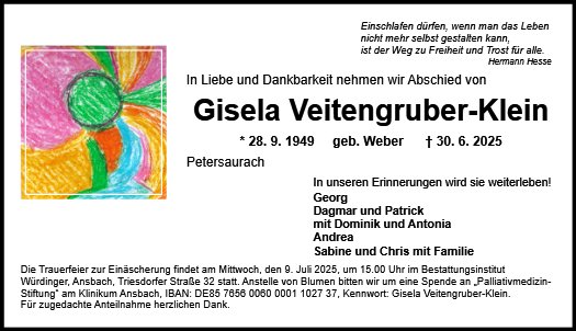 Gisela Veitengruber-Klein