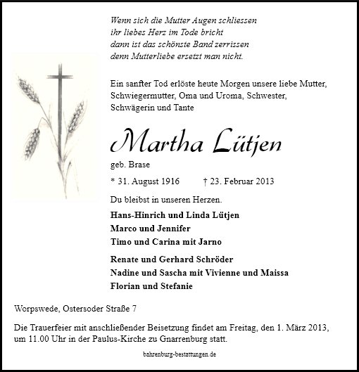 Martha Lütjen