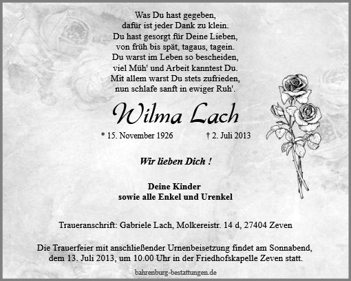 Wilma Lach