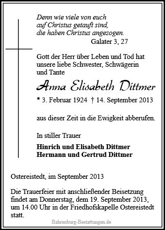 Anna Elisabeth Dittmer