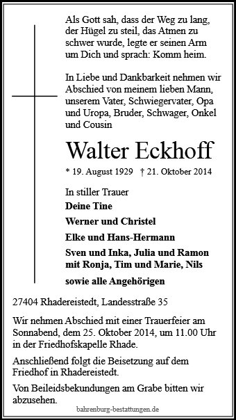 Walter Eckhoff