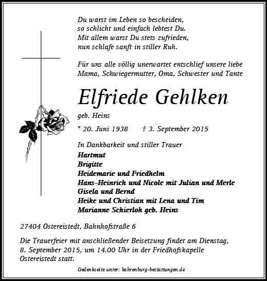 Elfriede Gehlken