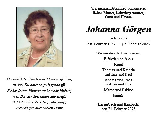 Johanna Görgen