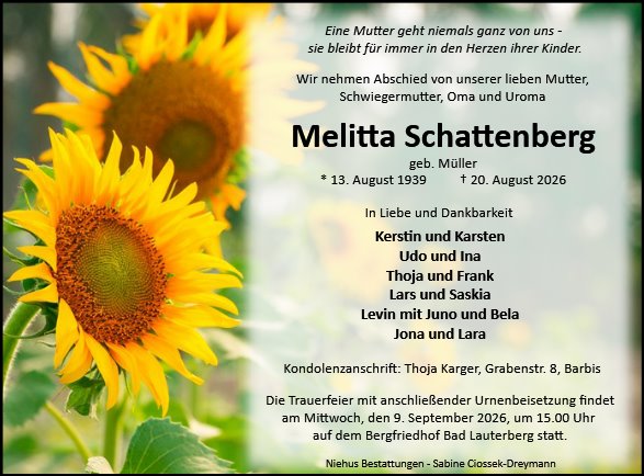 Melitta Schattenberg