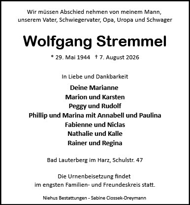 Wolfgang Stremmel