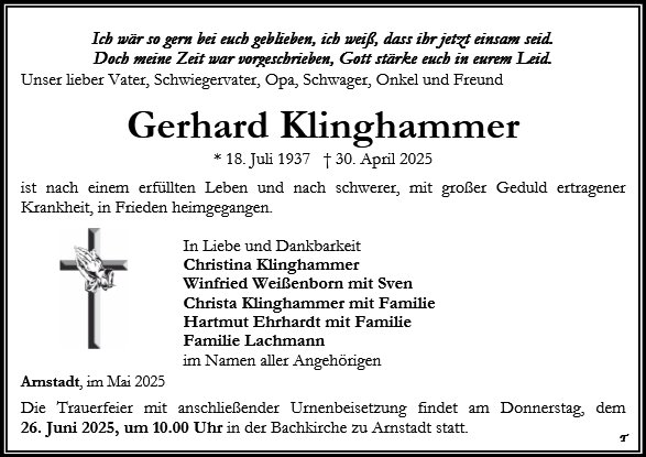 Gerhard Klinghammer