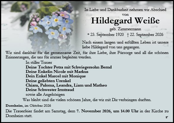 Hildegard Weiße
