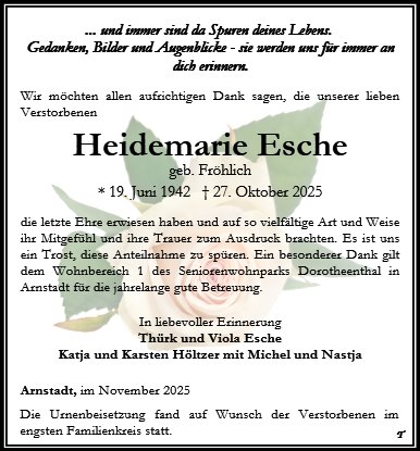 Heidemarie Esche