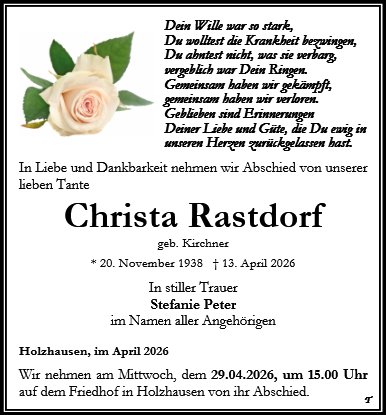 Christa Rastdorf