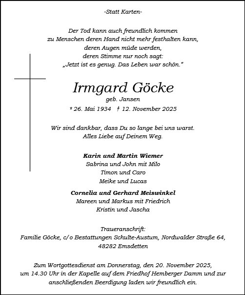 Irmgard Göcke