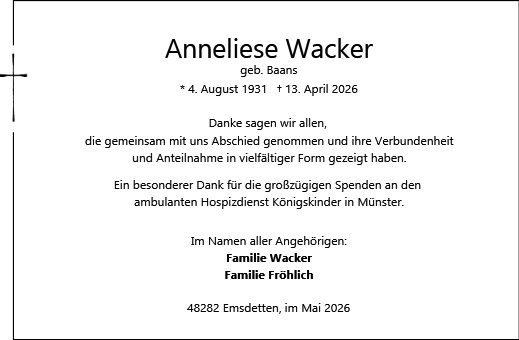 Anneliese Wacker