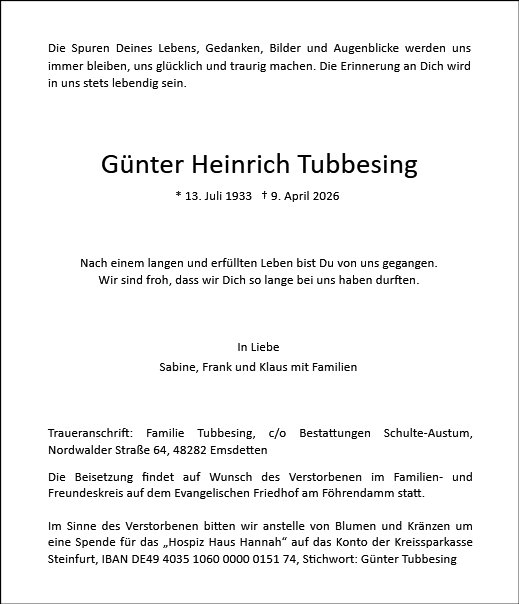 Günter Tubbesing